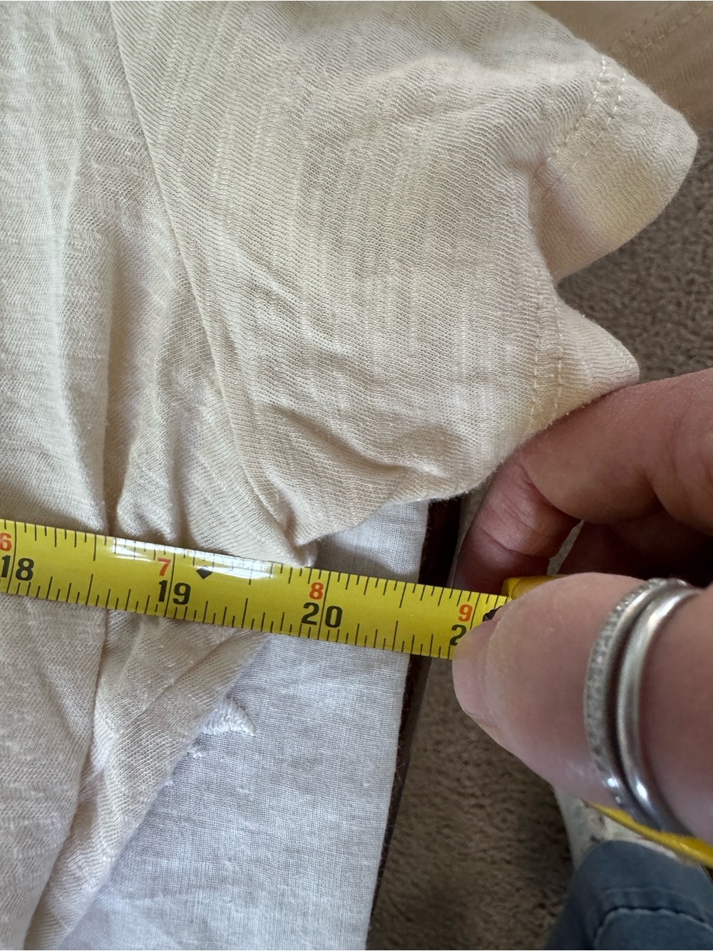 Vuori Short Sleeve Crew Tee - Natural Cream - Picture 6 of 6